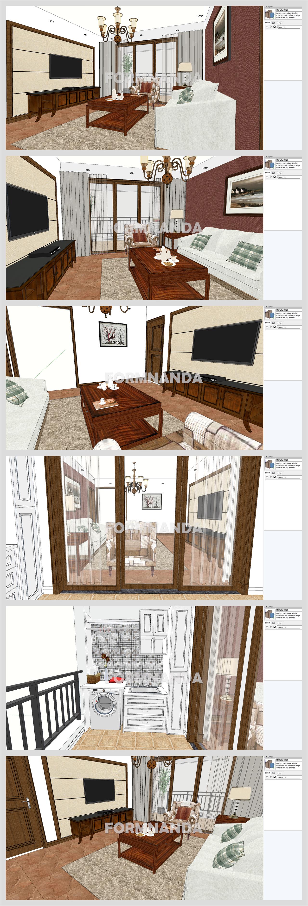 손쉬운 거실 꾸미기 Sketchup 소스 만들기 상세보기