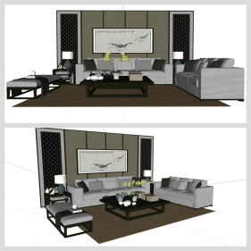 스타일 나는 거실 꾸미기 Sketchup 소스 디자인