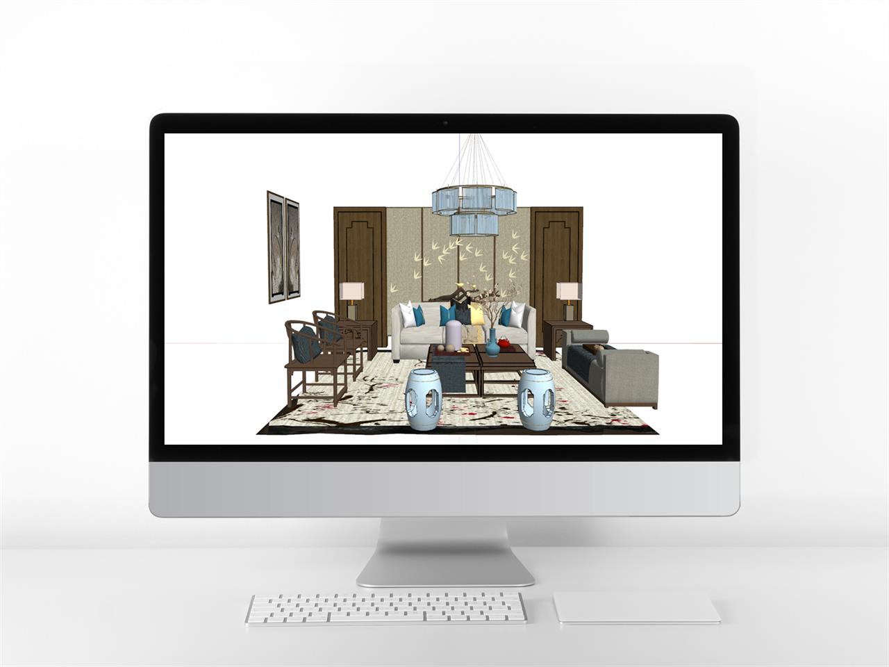현대적인 거실 꾸미기 웹툰배경 샘플 사이트 미리보기