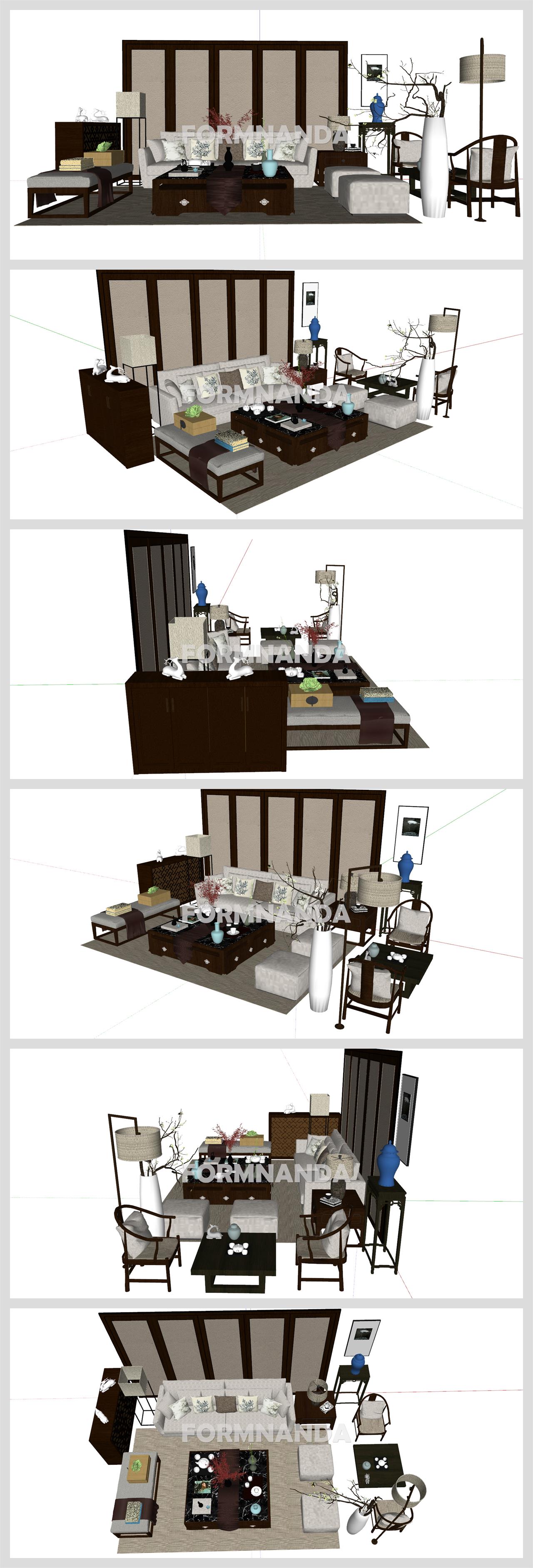 맞춤형 거실공간 Sketchup 샘플 만들기 상세보기