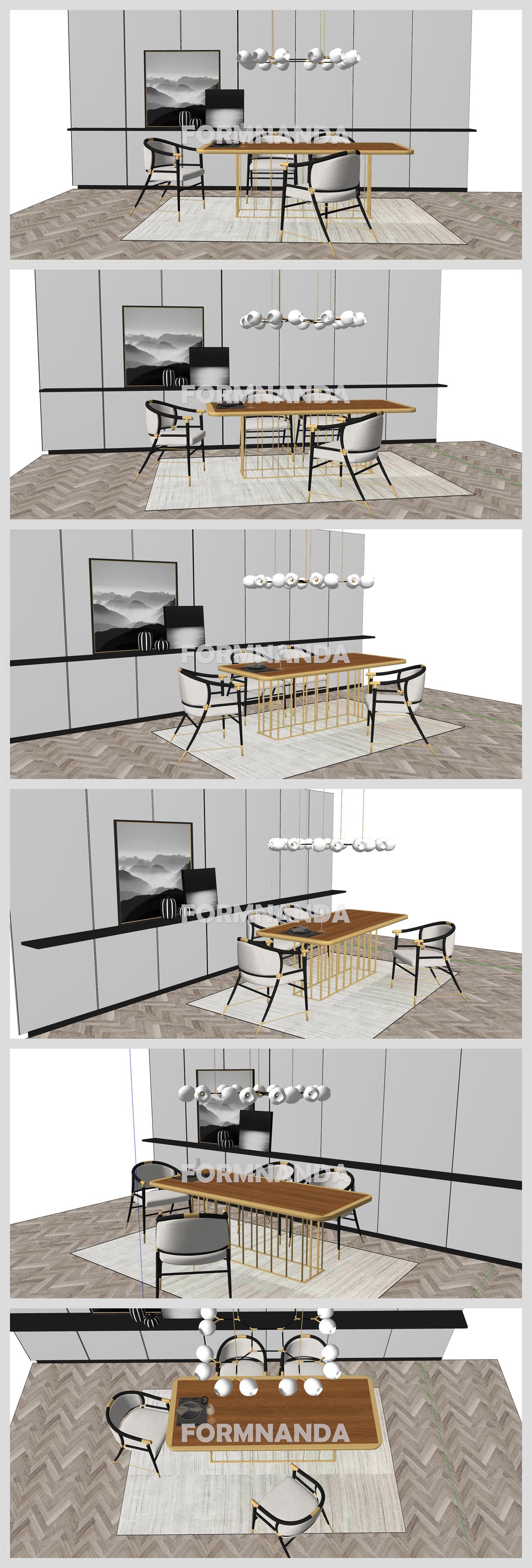 매력적인 식사공간 Sketchup 소스 만들기 상세보기