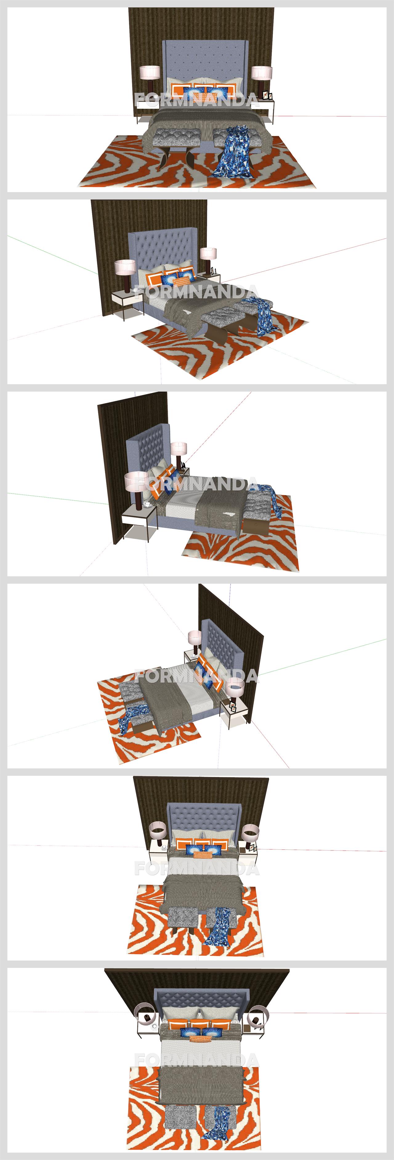 맞춤형 안방 디자인 Sketchup 템플릿 만들기 상세보기