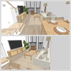 멋진 안방 디자인 Sketchup 템플릿 디자인