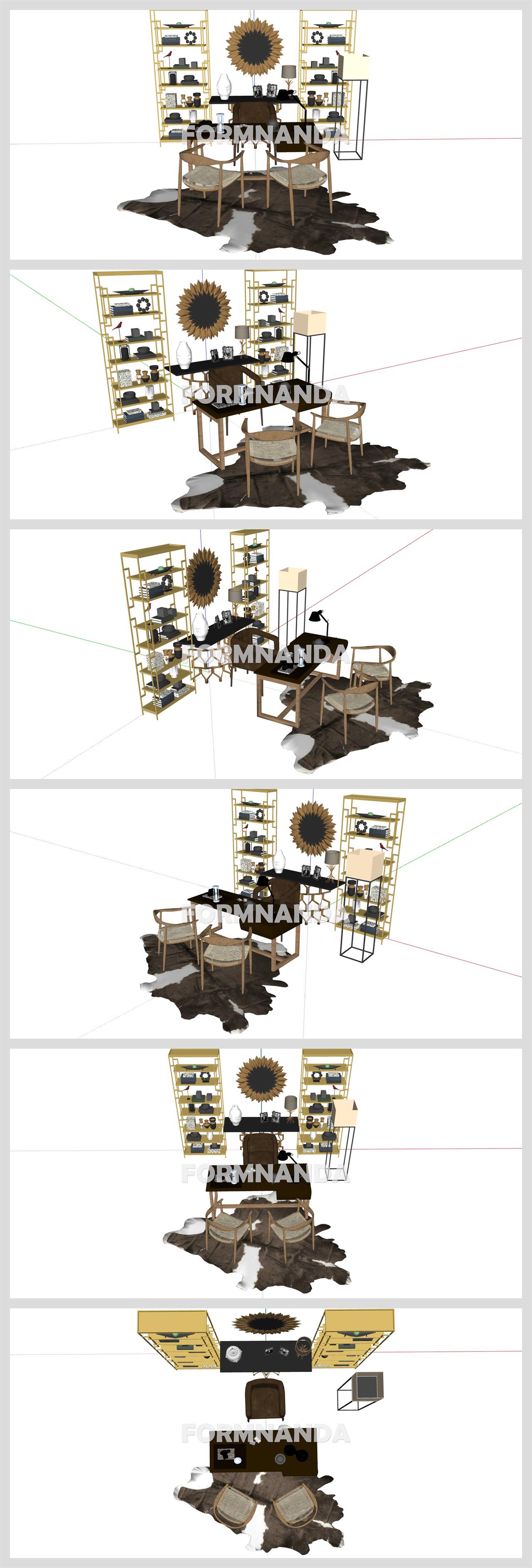 세련된 서재 꾸미기 Sketchup 소스 디자인 상세보기