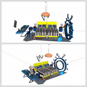 깔끔한 유아공간 디자인 Sketchup 모델 만들기