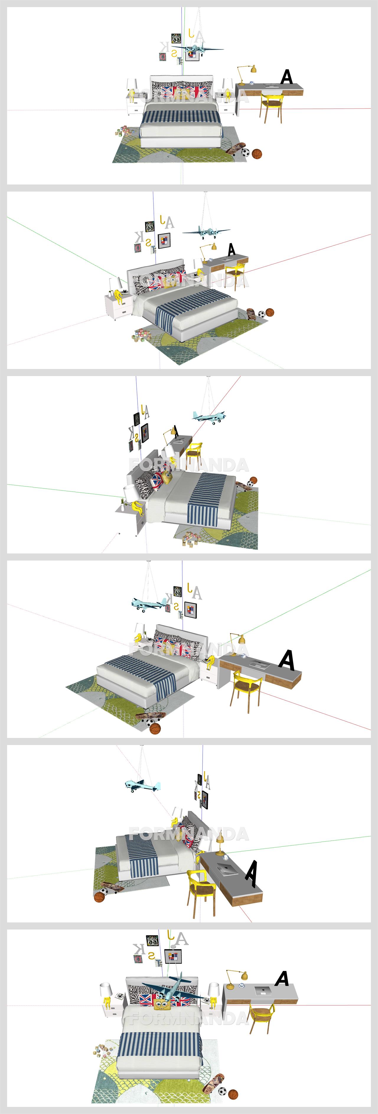 베이직  유아공간 리모델링 Sketchup 템플릿 만들기 상세보기