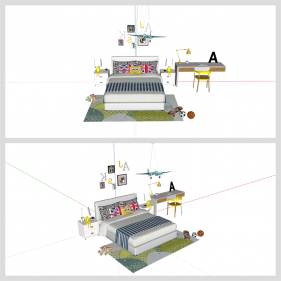 베이직  유아공간 리모델링 Sketchup 템플릿 만들기