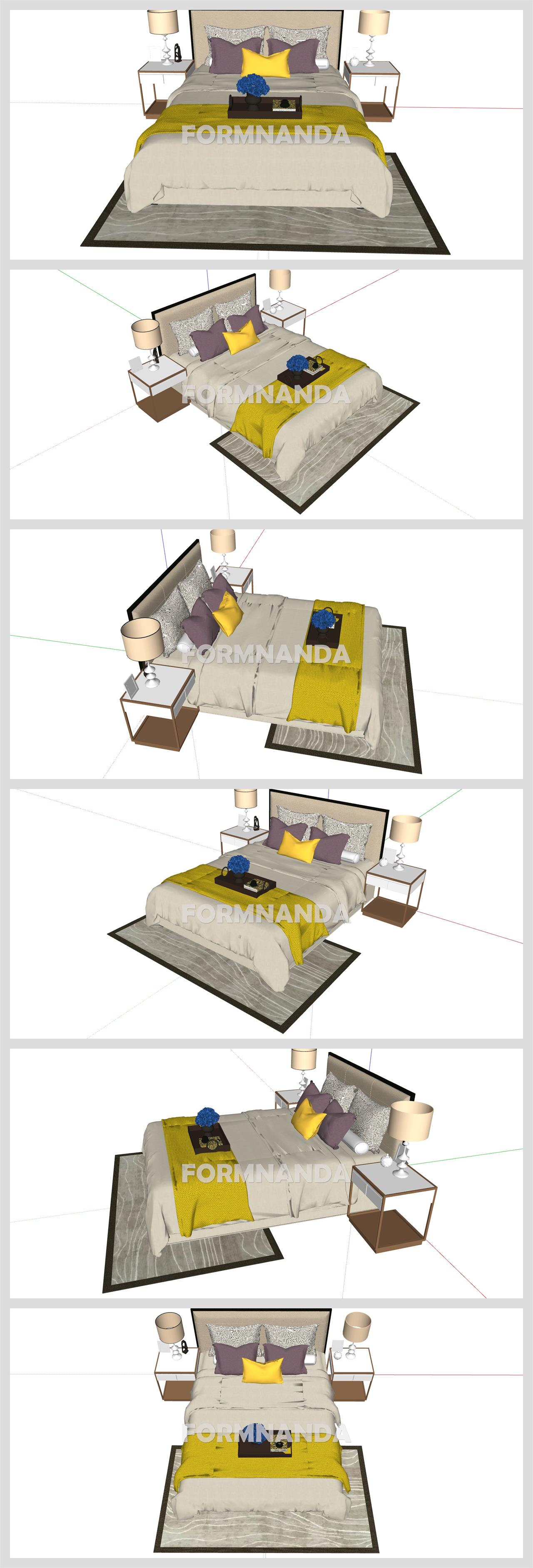 세련된 유아공간 디자인 Sketchup 모델 디자인 상세보기