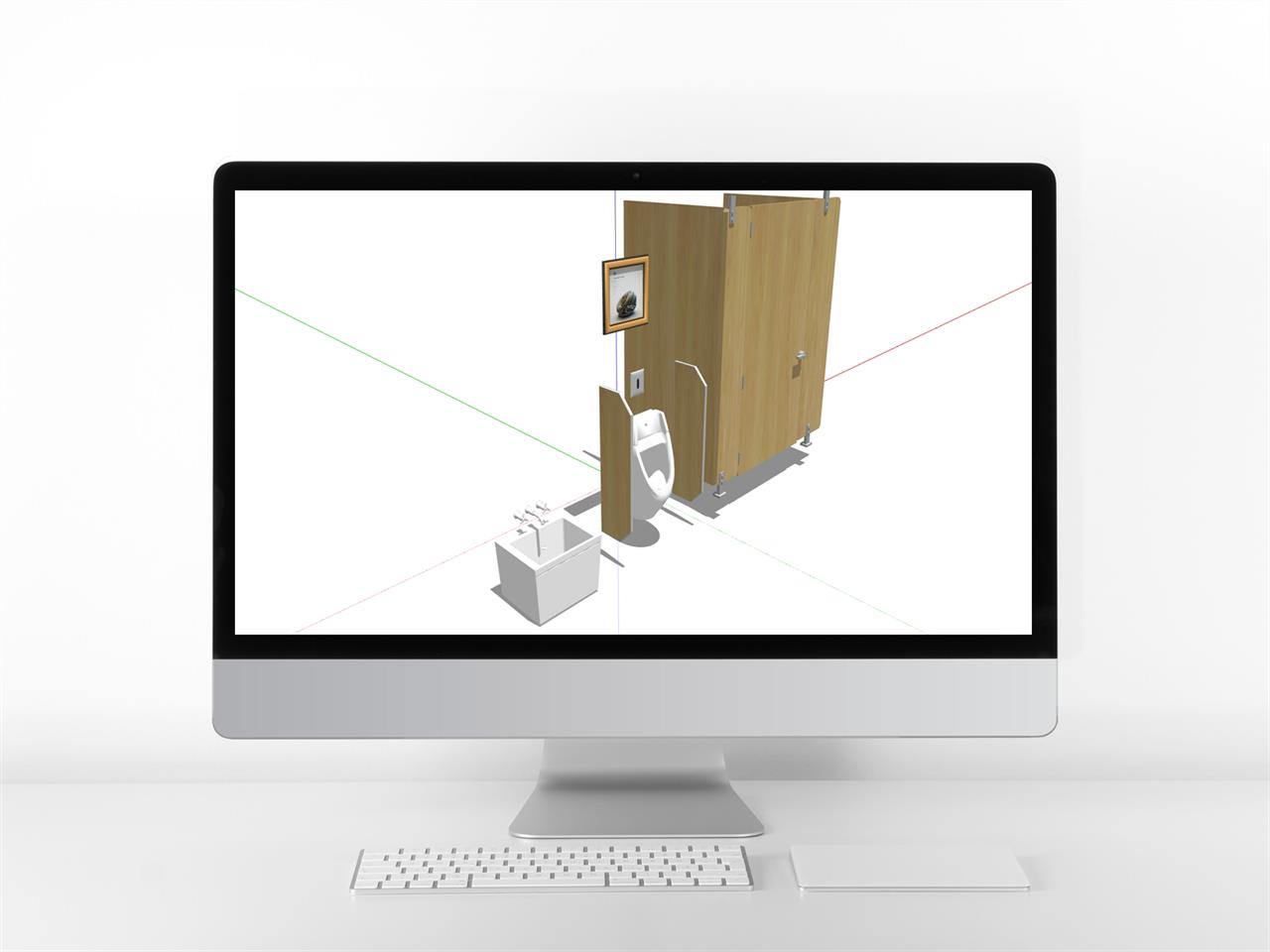 손쉬운 샤워욕실 꾸미기 Sketchup 샘플 만들기 미리보기