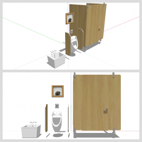 손쉬운 샤워욕실 꾸미기 Sketchup 샘플 만들기