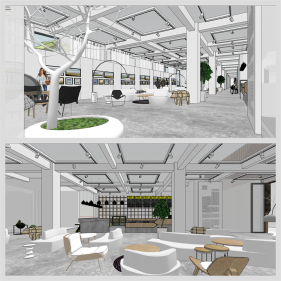 손쉬운 사무공간 디자인 Sketchup 배경 만들기