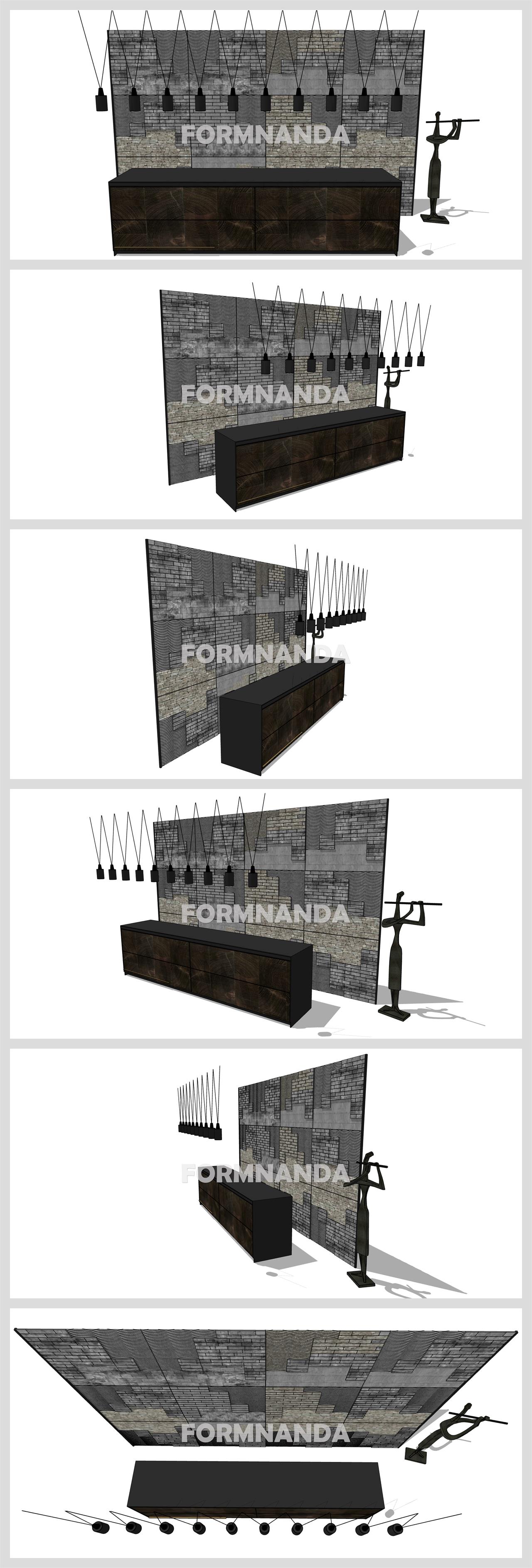 현대적인 로비현관 리모델링 Sketchup 모델 만들기 상세보기