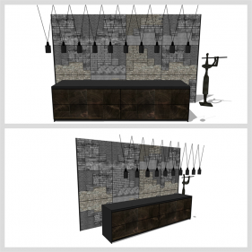 현대적인 로비현관 리모델링 Sketchup 모델 만들기