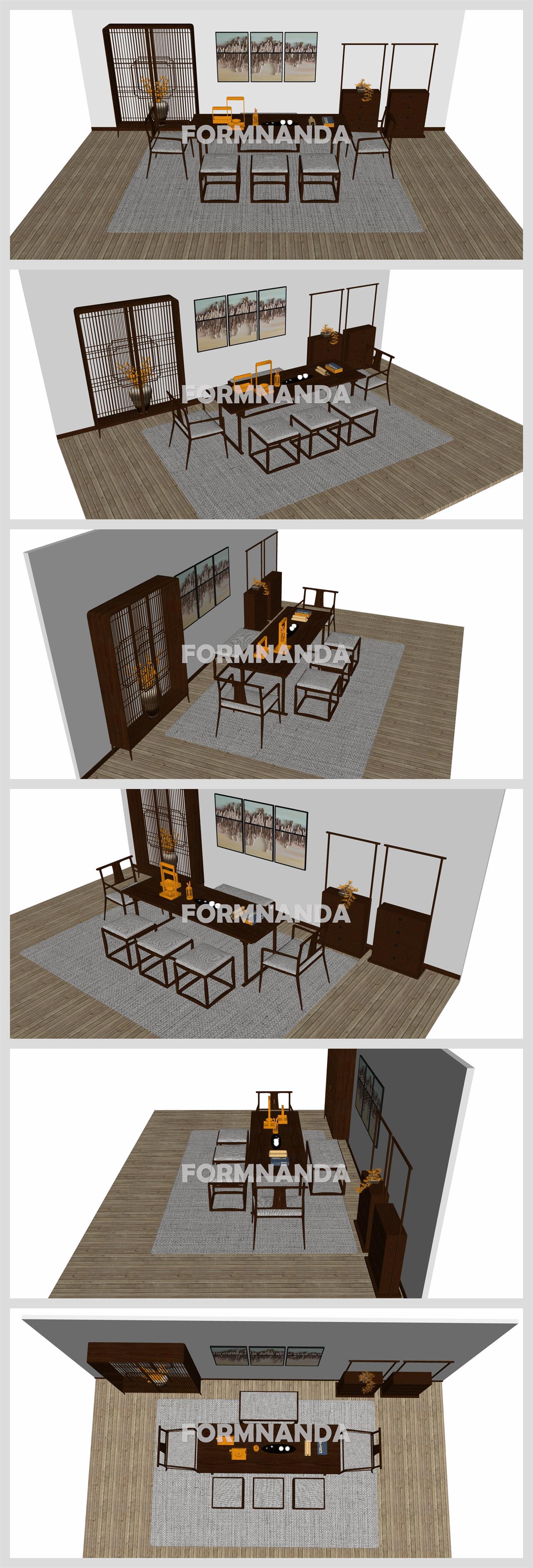 프로급 다실공간 꾸미기 Sketchup 샘플 디자인 상세보기