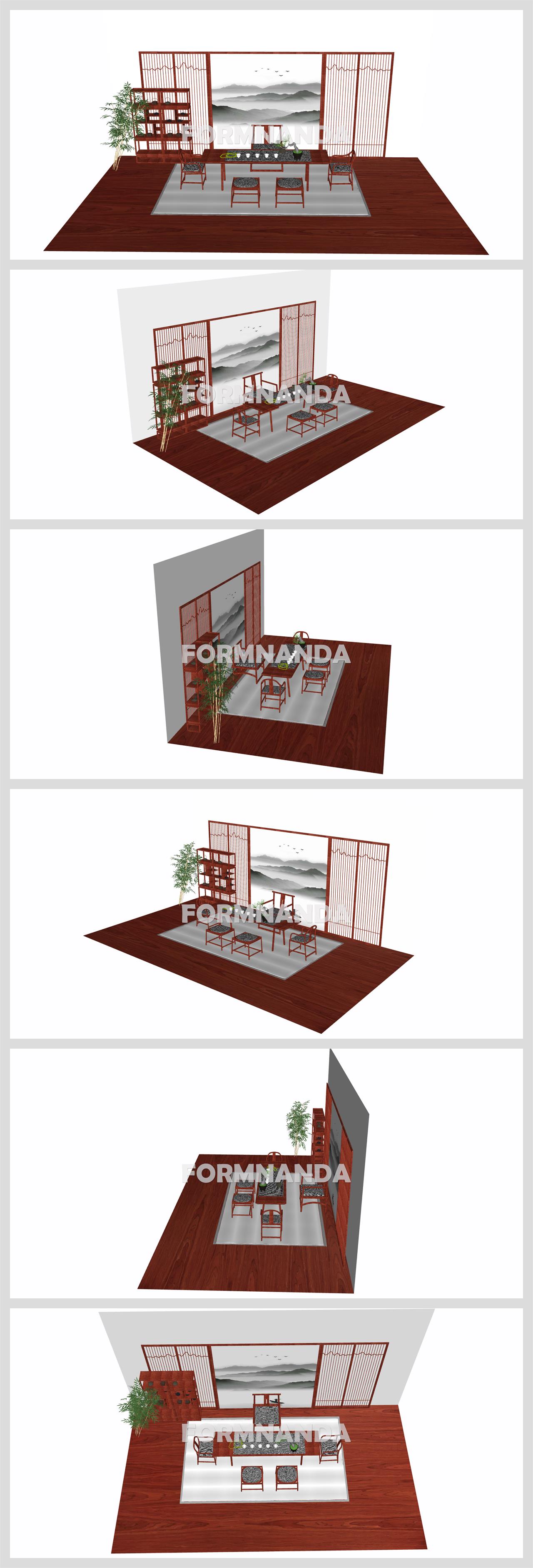 마음을 사로잡는 다실공간 꾸미기 Sketchup 샘플 디자인 상세보기