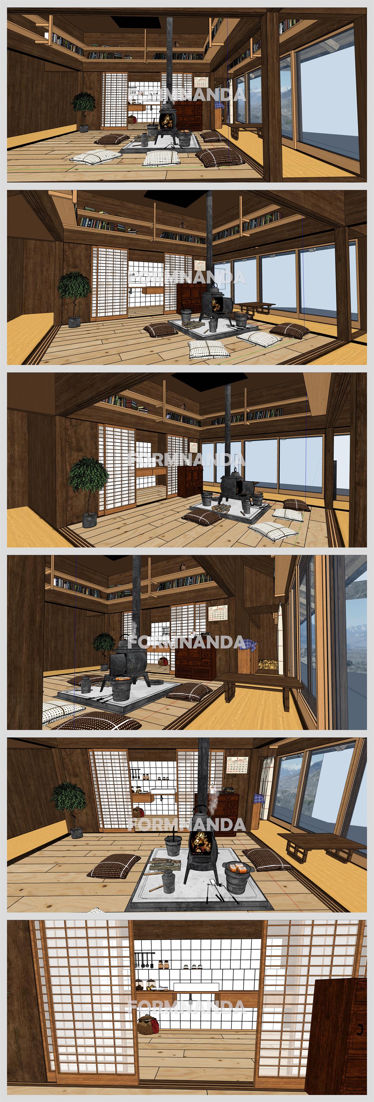 손쉬운 다실공간 디자인 Sketchup 모델 만들기 상세보기