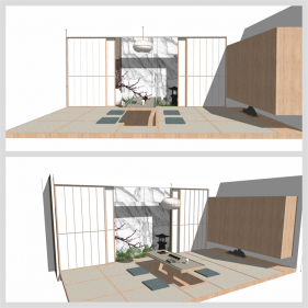 폼나는 찻실 꾸미기 Sketchup 샘플 만들기