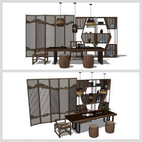 고퀄리티 다실공간 리모델링 Sketchup 템플릿 만들기