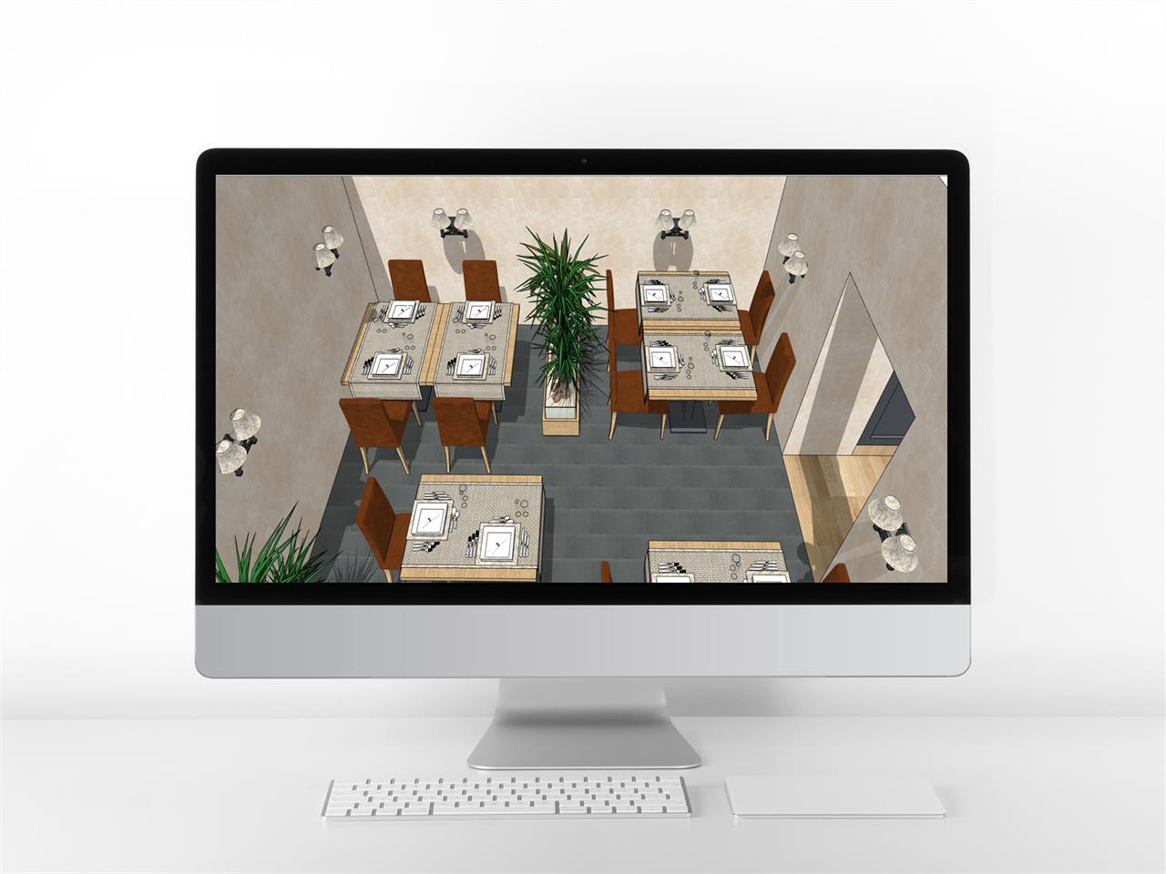 맞춤형 식당 디자인 웹툰배경 모델 사이트 미리보기