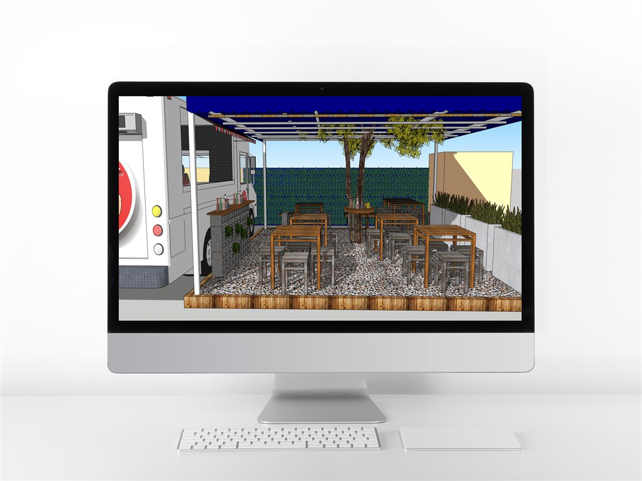 간단한 식당 꾸미기 웹툰배경 샘플 사이트 미리보기