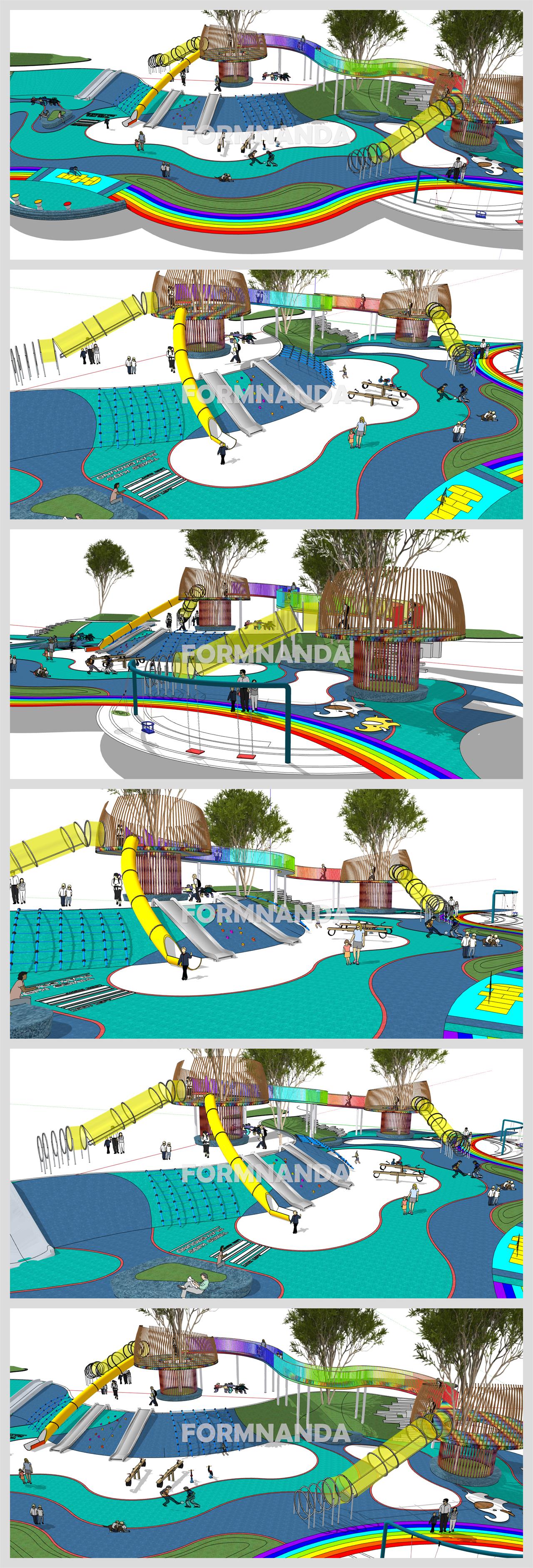 멋진 공원광장 디자인 Sketchup 소스 디자인 상세보기