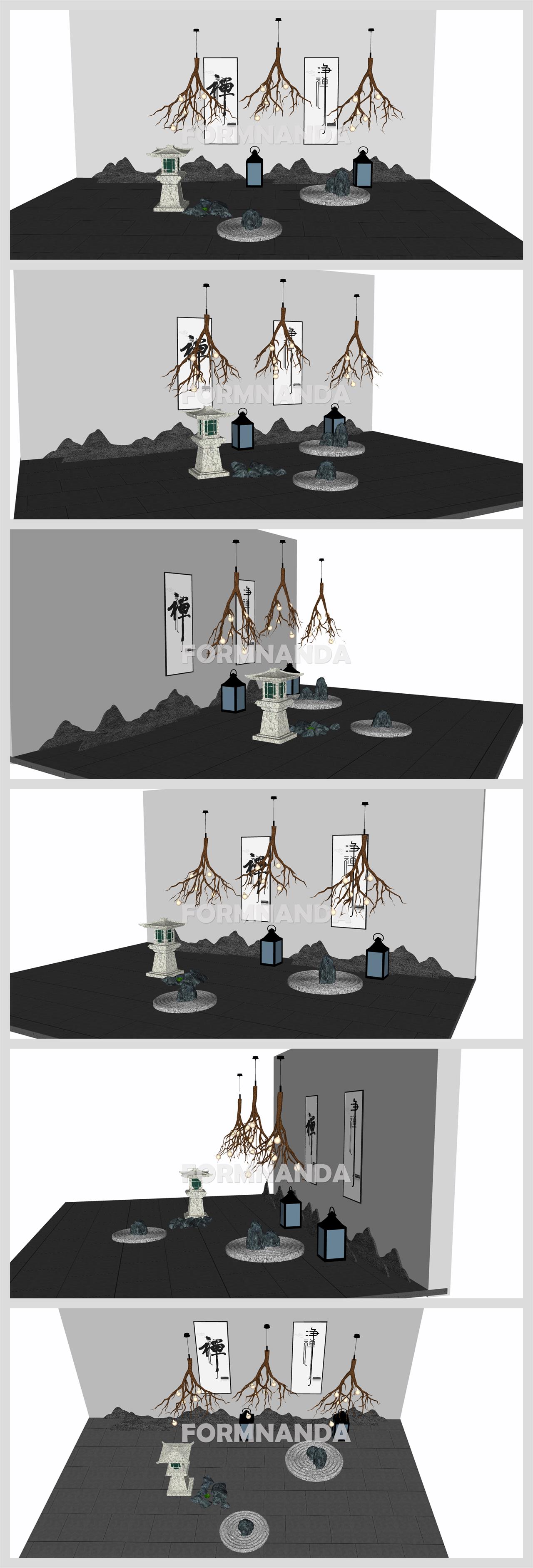 단순한 정원조경 실외 Sketchup 소스 디자인 상세보기