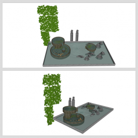 베이직  정원조경 꾸미기 Sketchup 템플릿 만들기