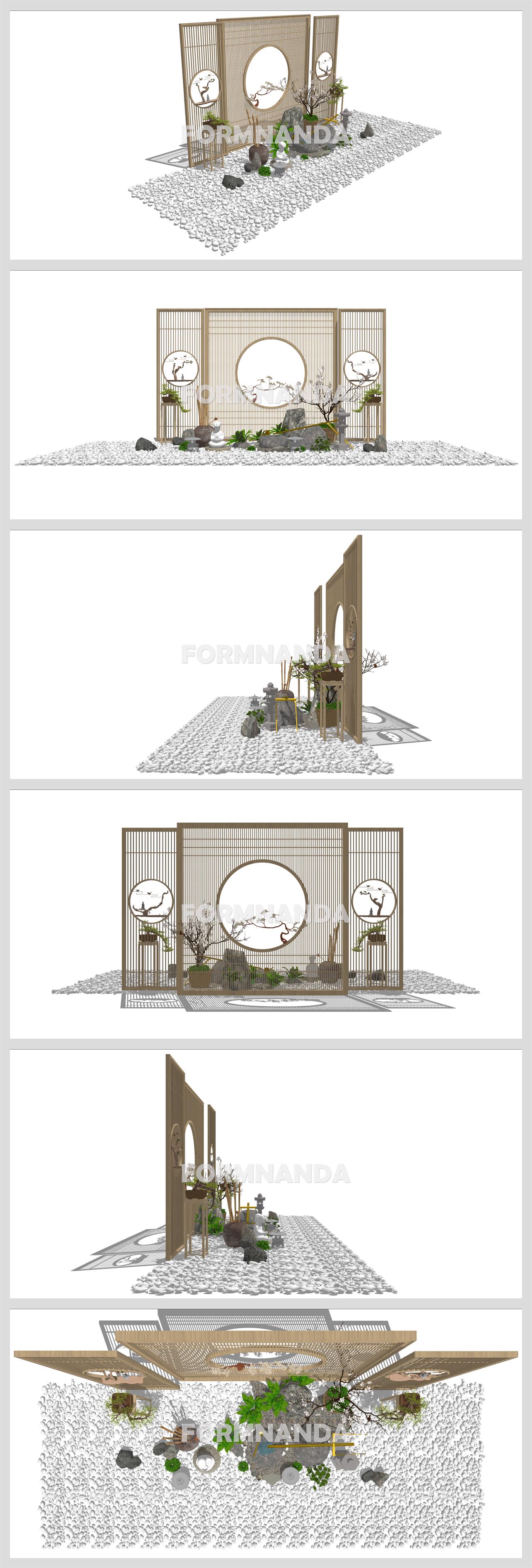 시선을 사로잡는 정원조경 환경 Sketchup 모델 디자인 상세보기