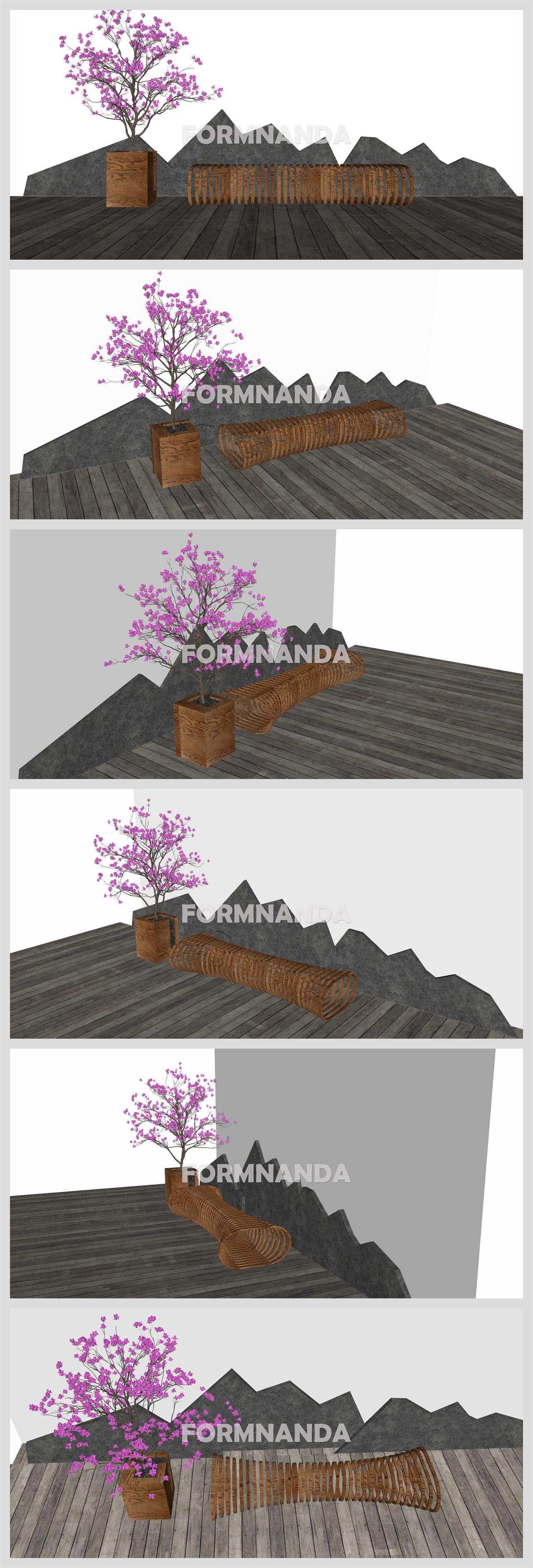 고급형 정원조경 꾸미기 Sketchup 템플릿 디자인 상세보기