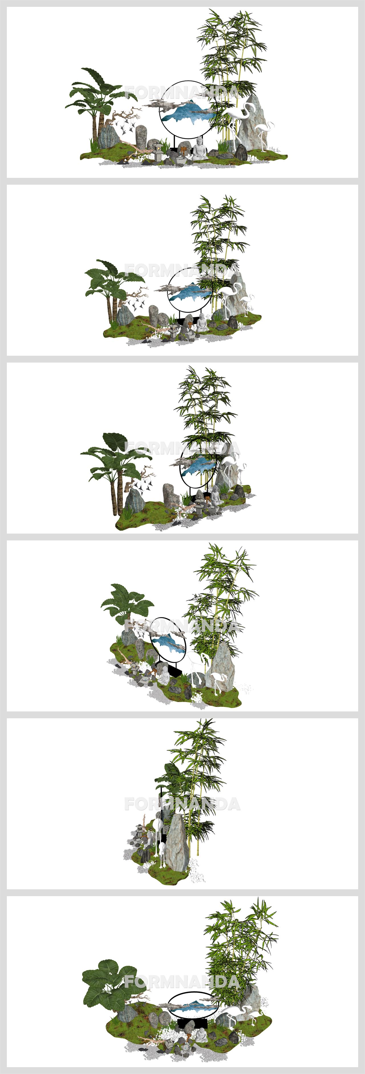 깔끔한 정원조경 디자인 Sketchup 샘플 만들기 상세보기