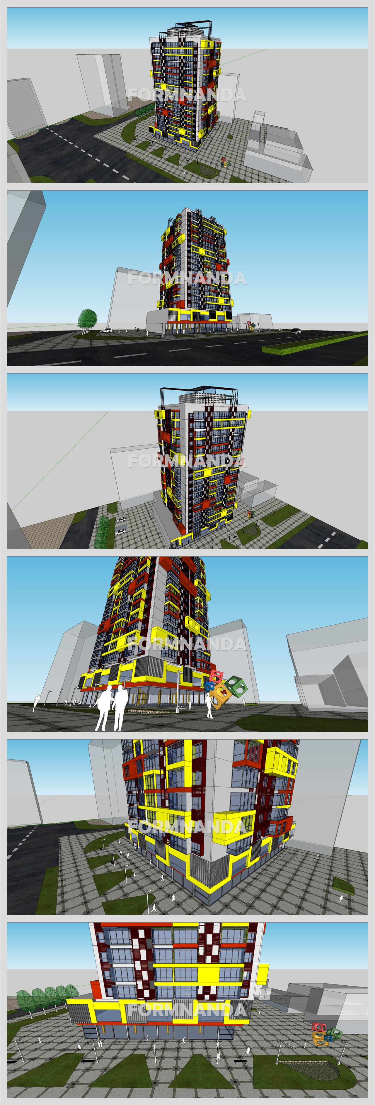 깔끔한 오피스텔 Sketchup 템플릿 만들기 상세보기