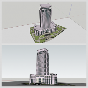 단조로운 사무행정시설 꾸미기 Sketchup 소스 디자인