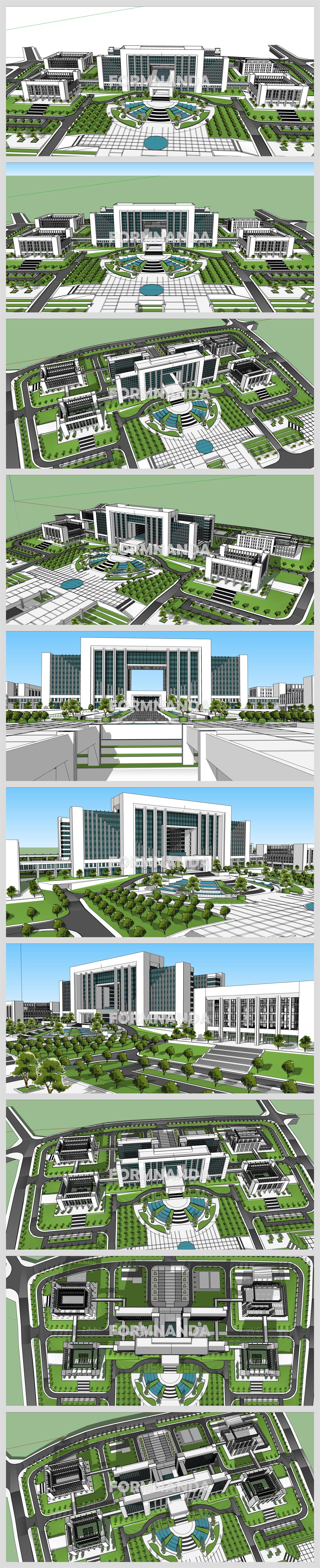 맞춤형 사무행정시설 꾸미기 Sketchup 소스 만들기 상세보기