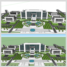 맞춤형 사무행정시설 꾸미기 Sketchup 소스 만들기