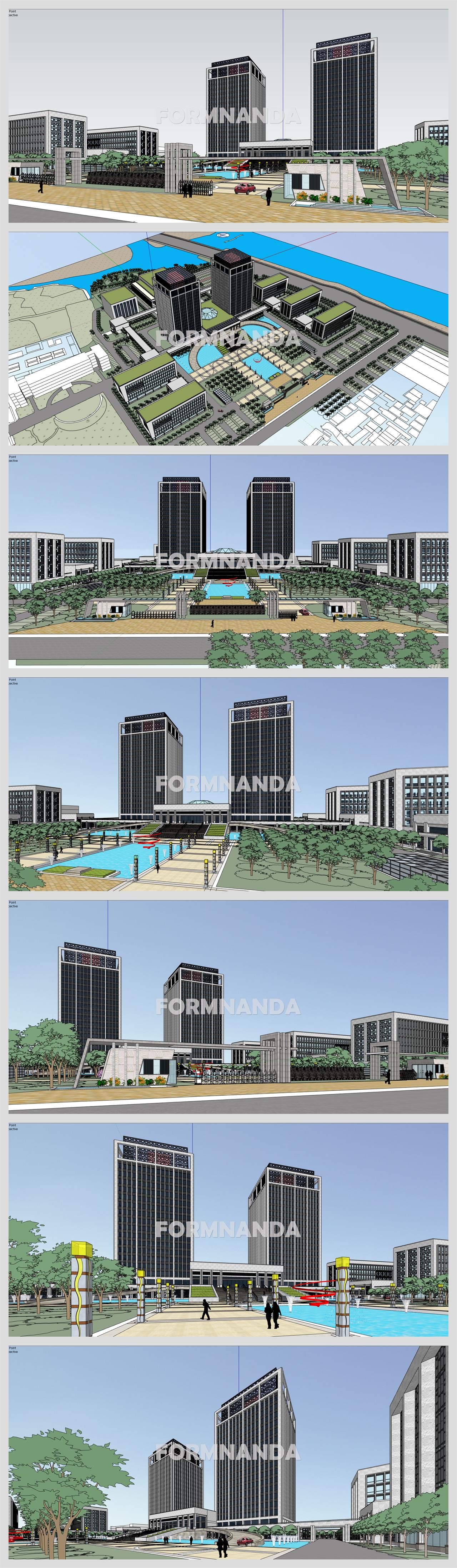 단정한 사무행정시설 꾸미기 Sketchup 소스 디자인 상세보기