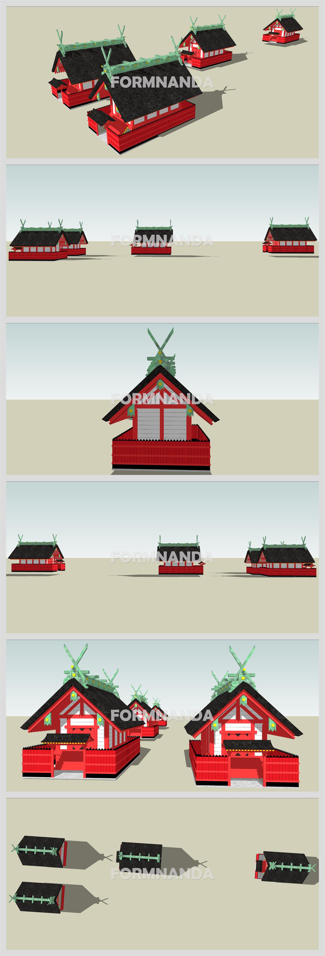 단출한 고건축물 Sketchup 모델 만들기 상세보기