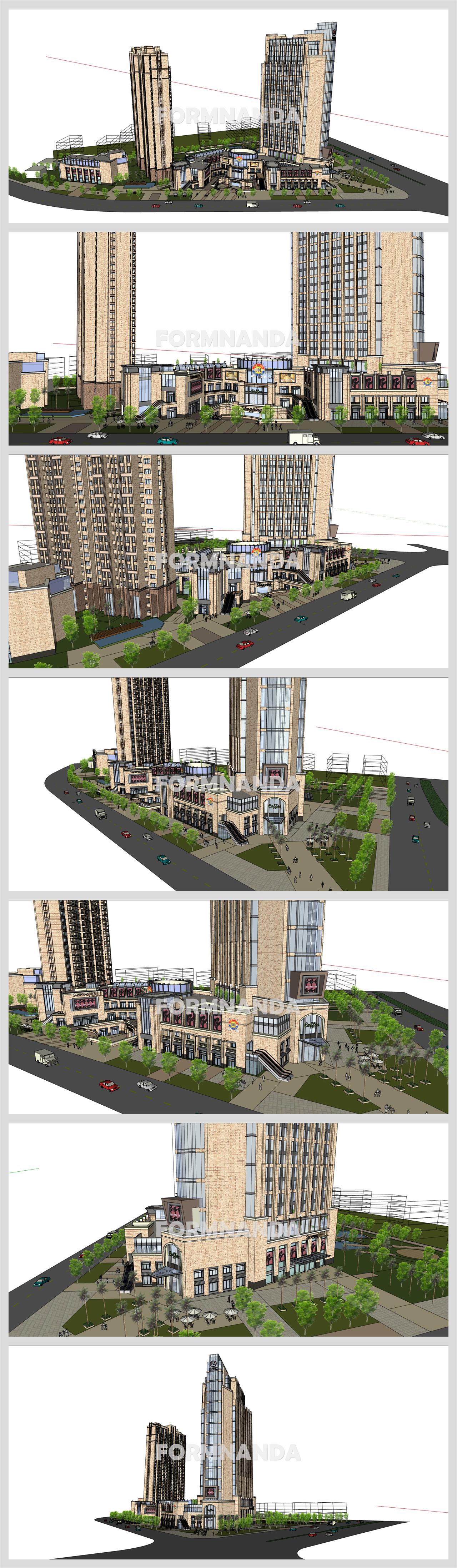 단순한 호텔시설 디자인 Sketchup 배경 디자인 상세보기