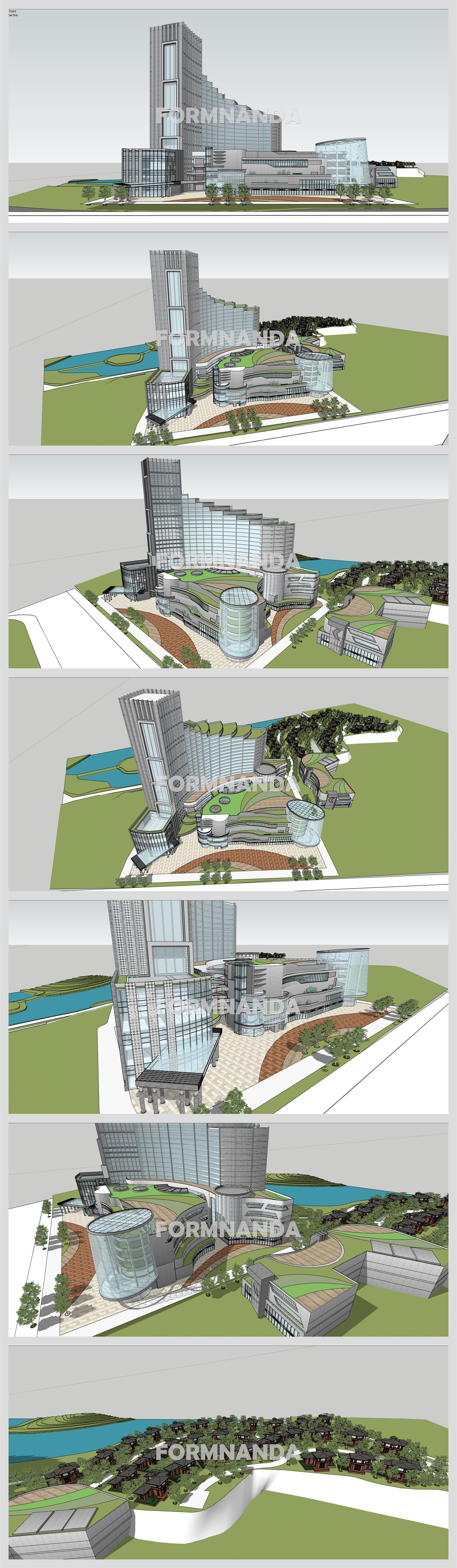 단정한 호텔시설 꾸미기 Sketchup 소스 디자인 상세보기