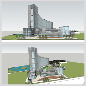 단정한 호텔시설 꾸미기 Sketchup 소스 디자인