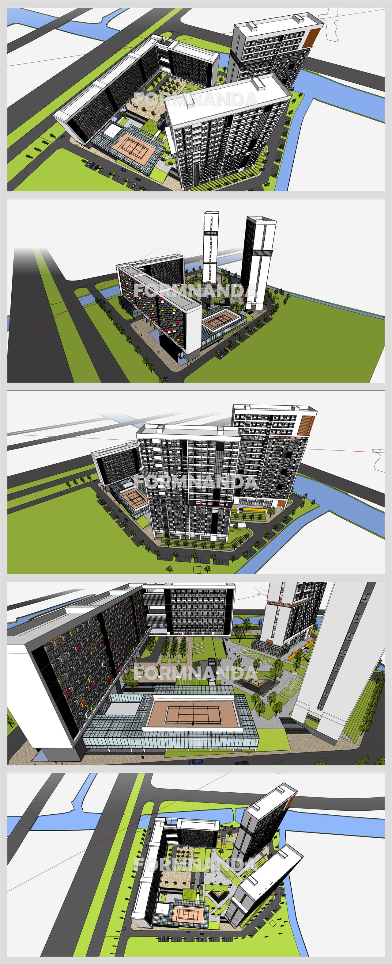 폼나는 호텔시설 환경 Sketchup 템플릿 만들기 상세보기