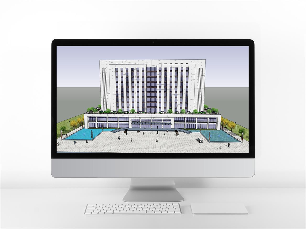 고급형 호텔시설 Sketchup 모델 디자인 미리보기