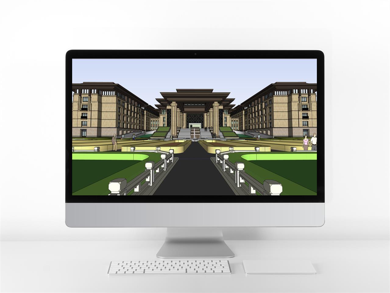 고퀄리티 호텔시설 디자인 Sketchup 배경 만들기 미리보기