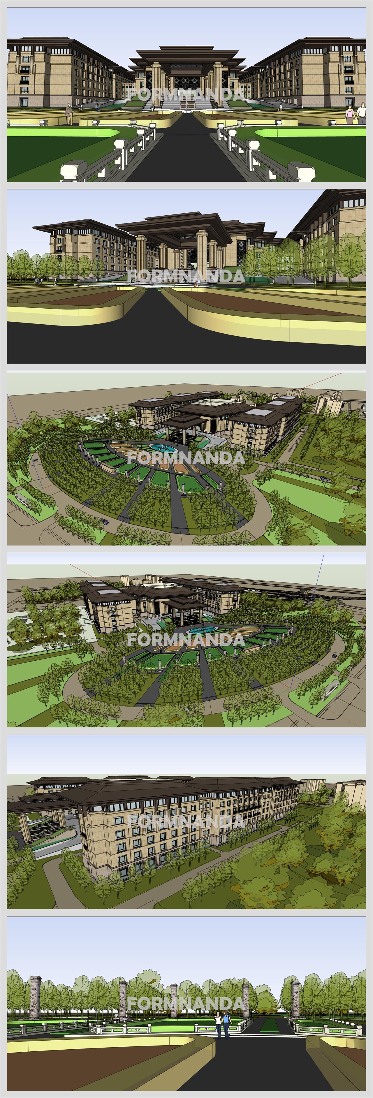 고퀄리티 호텔시설 디자인 Sketchup 배경 만들기 상세보기