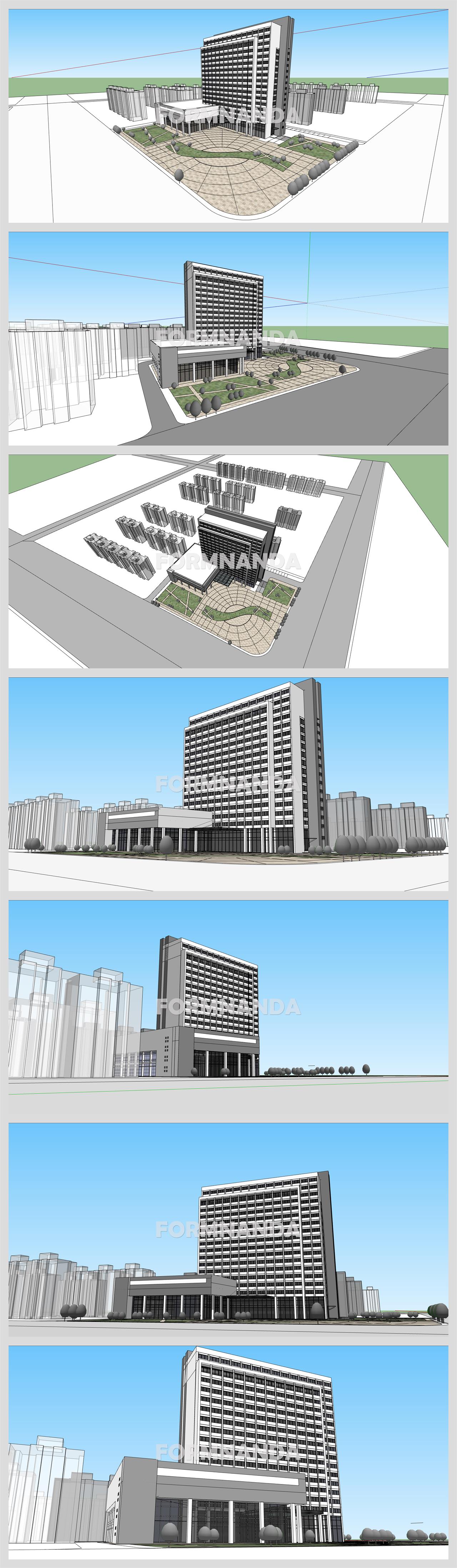 깔끔한 호텔시설 꾸미기 Sketchup 소스 만들기 상세보기