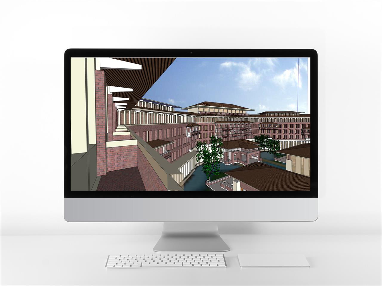 세련된 호텔시설 꾸미기 Sketchup 소스 디자인 미리보기