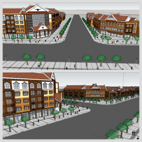 고급스럽운 호텔시설 환경 Sketchup 템플릿 만들기