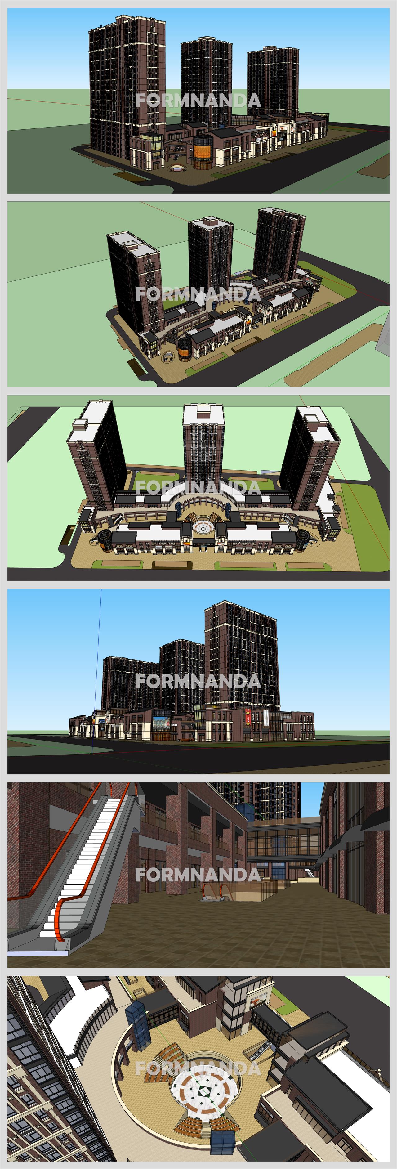 프로급 호텔시설 Sketchup 모델 디자인 상세보기