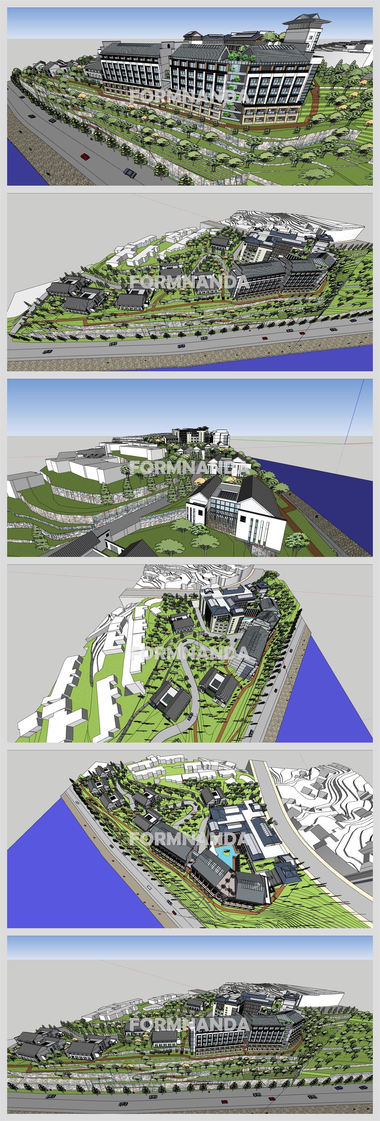 간편한 호텔시설 꾸미기 Sketchup 소스 만들기 상세보기