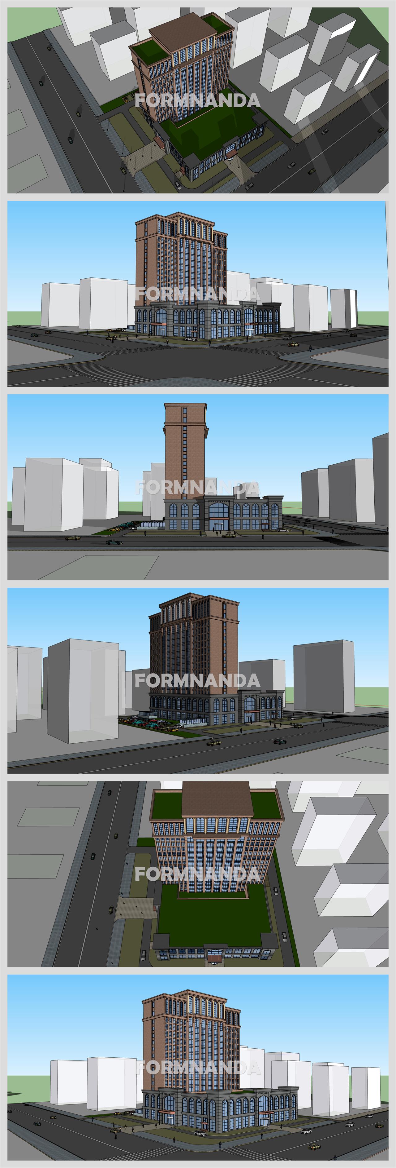 정결한 호텔시설 Sketchup 모델 만들기 상세보기