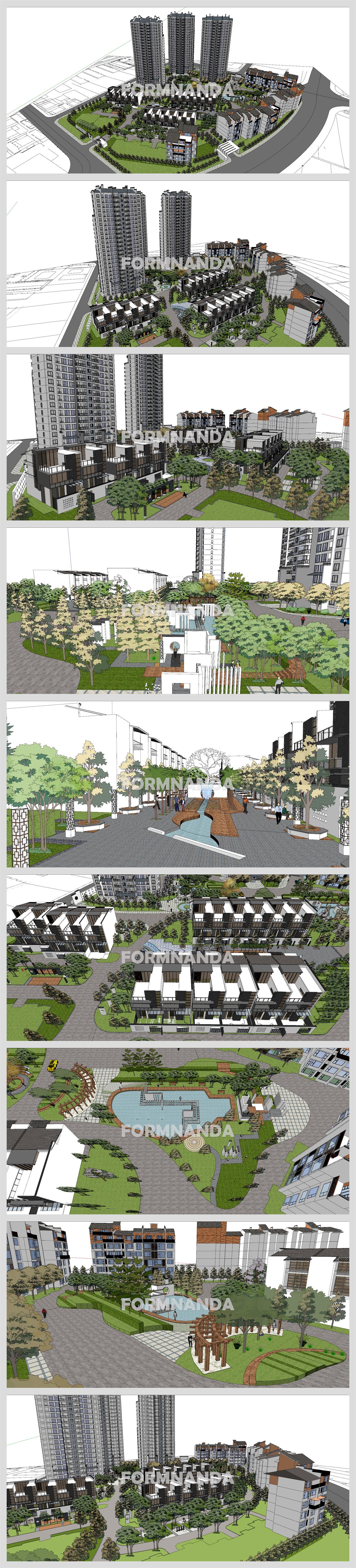 매력적인 아파트단지 디자인 웹툰배경 소스 사이트 상세보기